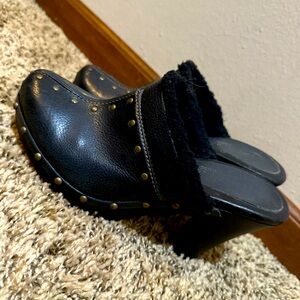 Candie's Black Studded Mules
